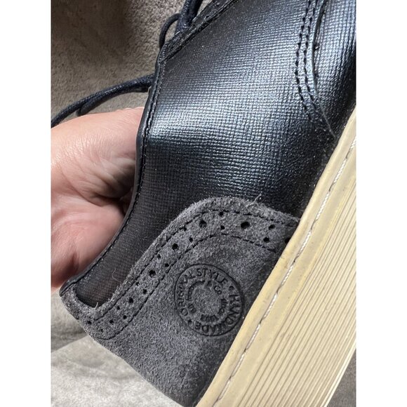 Bull Boxer Jadyn Men’s 9 Metallic Blue Leather Shoes Loafers Sneakers 43 Oxfords - Picture 13 of 13